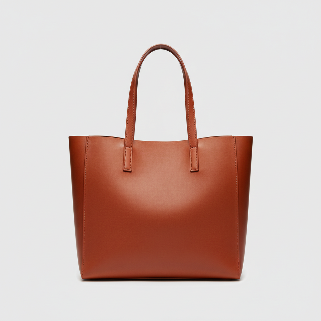 Grace Tote in Terracotta Rust – Hero view