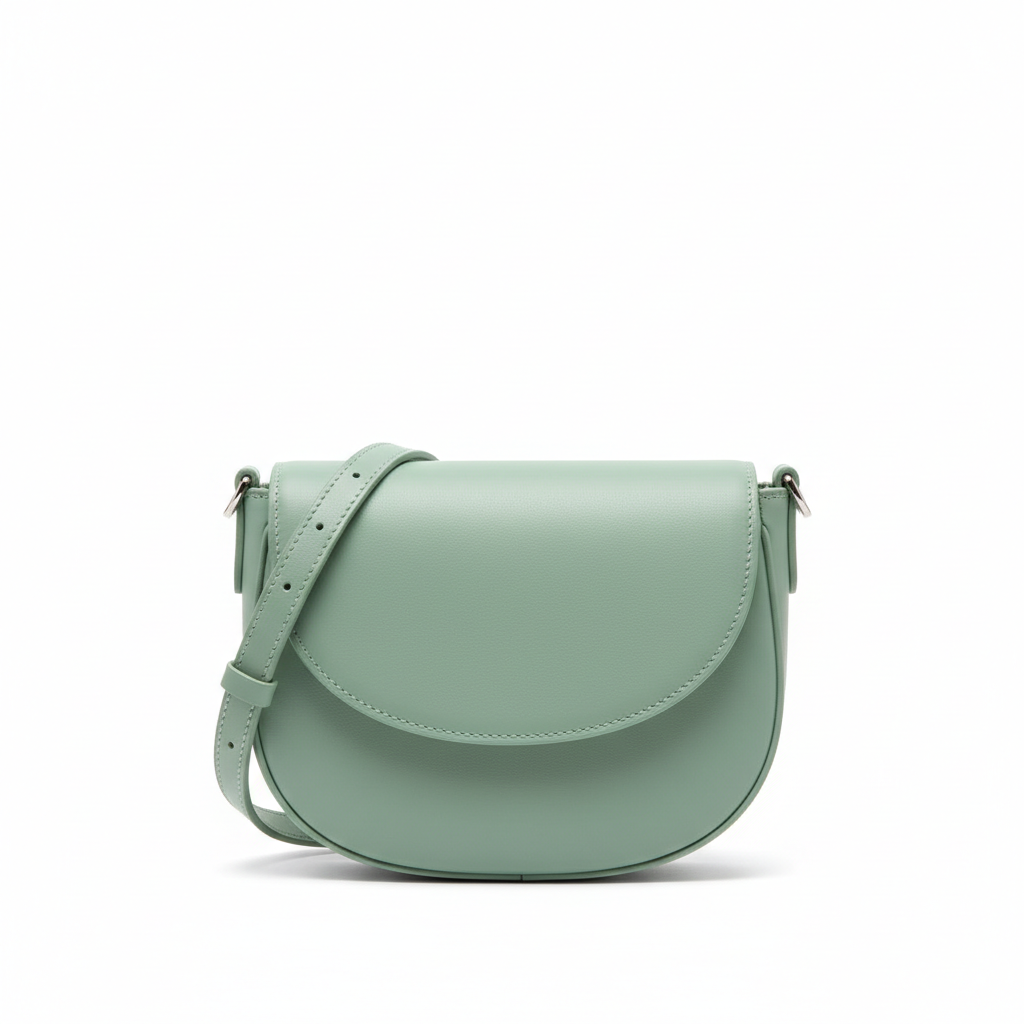 Everyday Saddle Bag – Pistachio Green – Front View