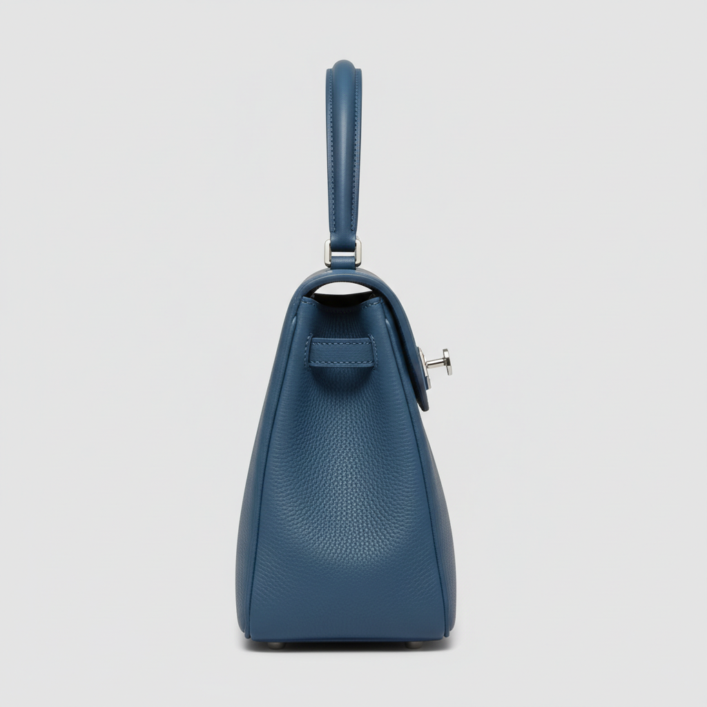 Eternal Grace luxury handbag in Ocean Blue – side view