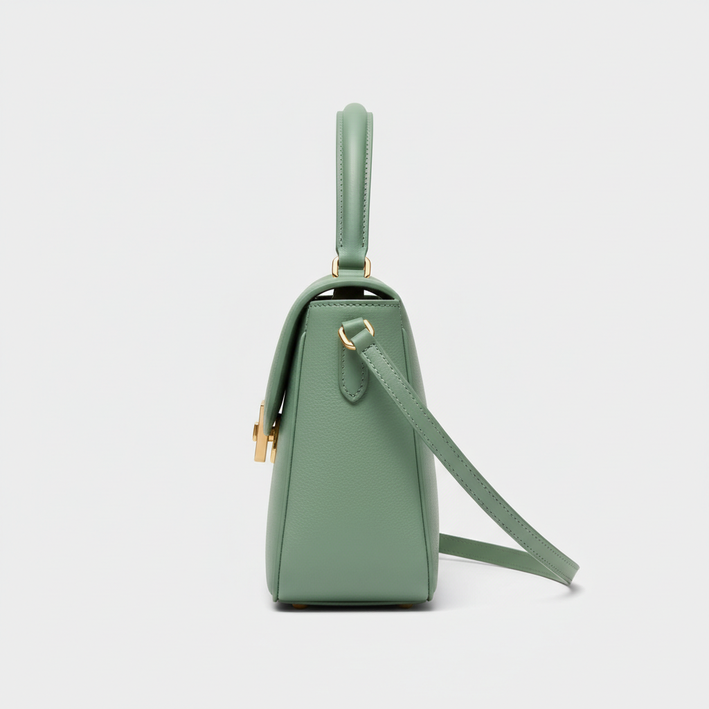Modern Bloom in Pistachio Green – Side view