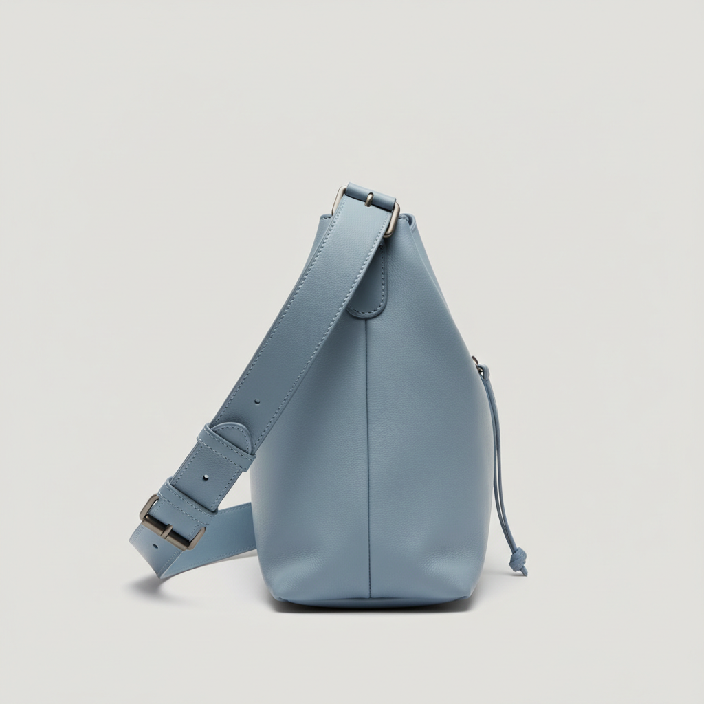 Daily Essentials Bag in Sky Blue – Side view