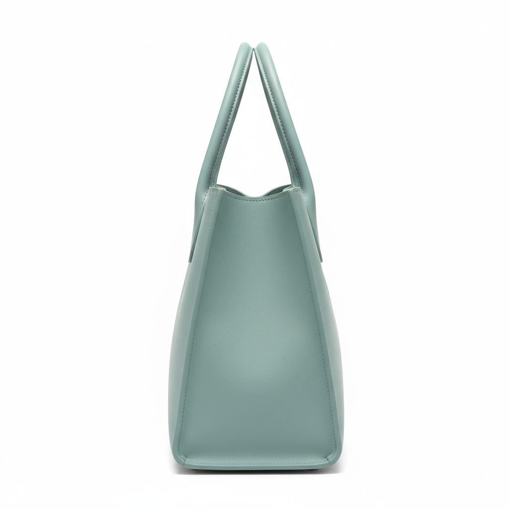 Urban Stylish Tote – Aqua Mist – Side View
