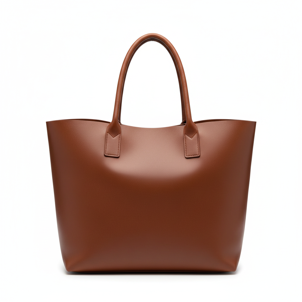 Everyday Shopper Tote – Cocoa Brown – Front View