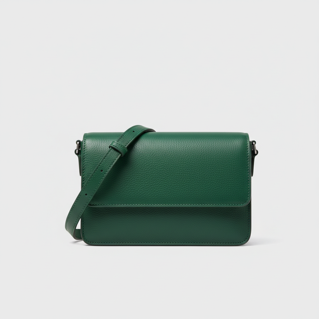 Sophisticated Knot shoulder bag in Emerald Green - hero view