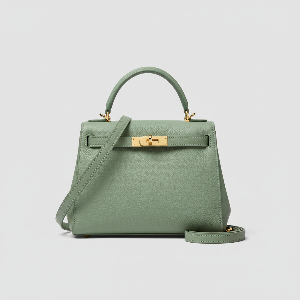 Timeless Charm luxury handbag in Pistachio Green - hero view
