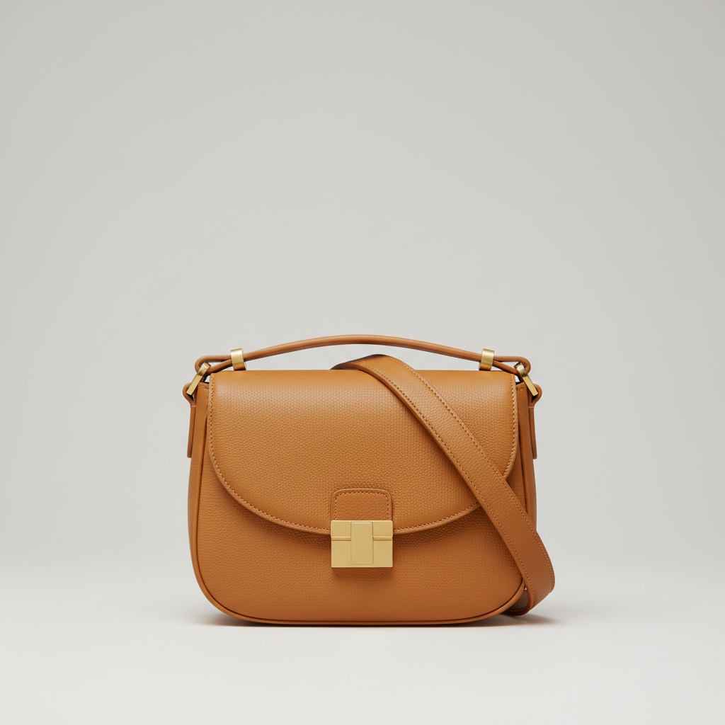 Luxe Harmony luxury shoulder bag in Amber Gold – hero view