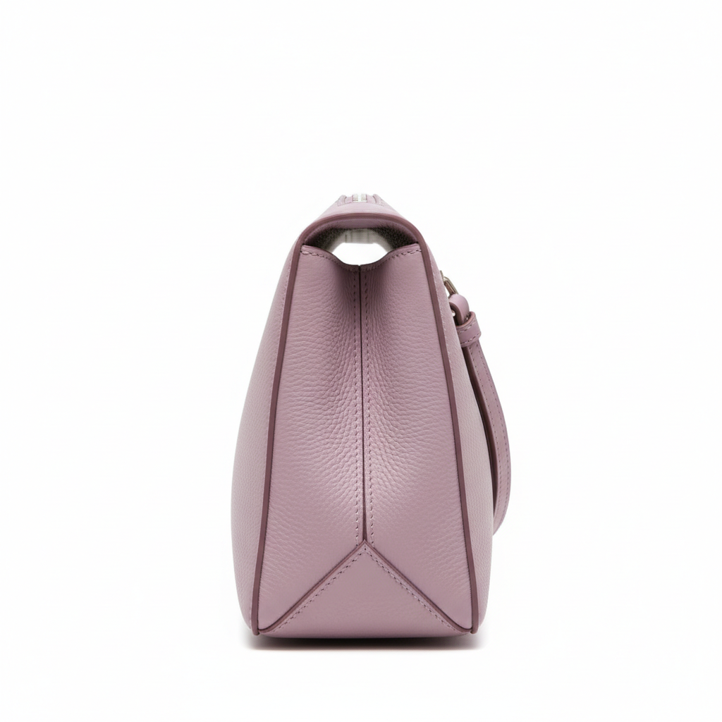 Modern Pouch Bag – Soft Lilac – Side View